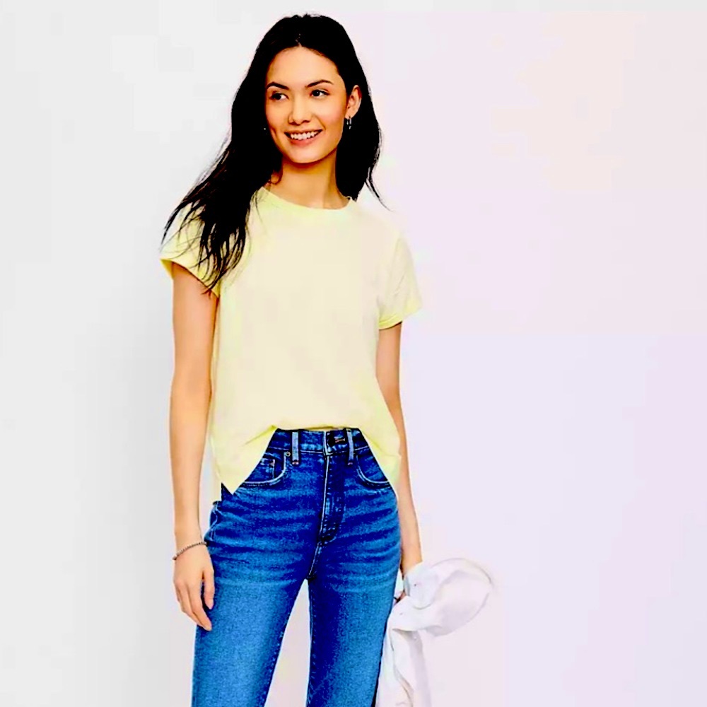 New Crew Lemon Vintage Soft Tee
